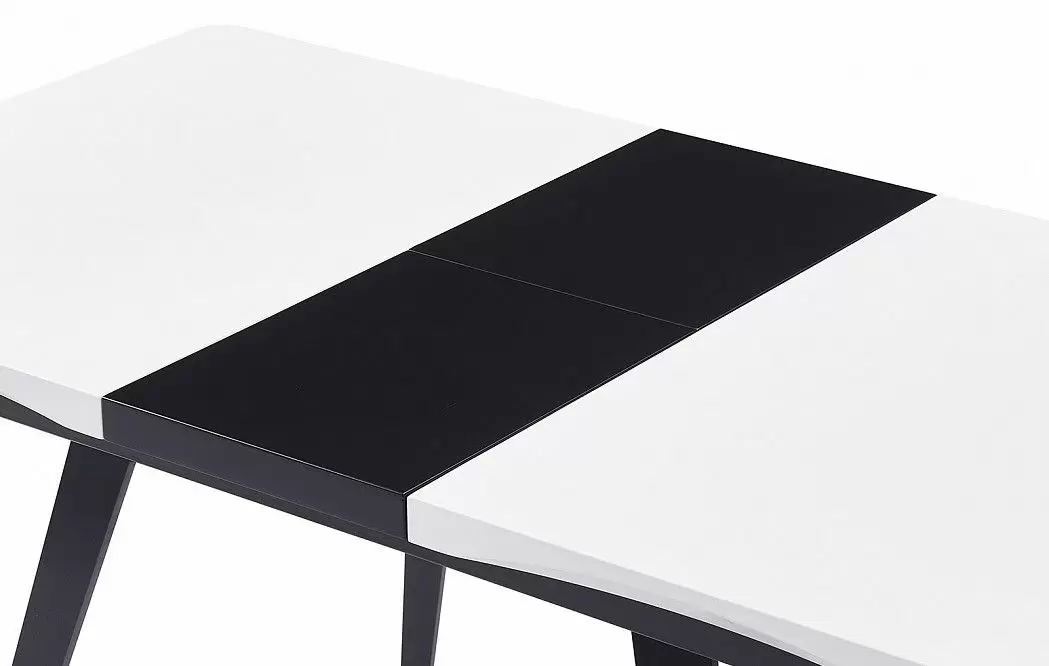 Стол раскладной Frankfurt 110-140, белый/черный - фото 7