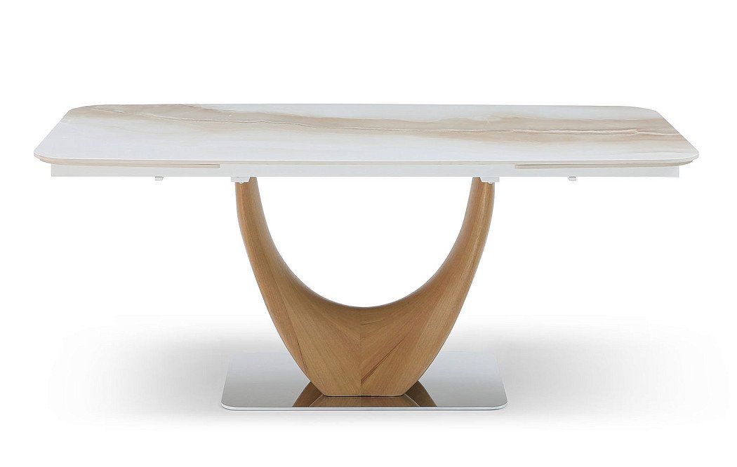 Стол раскладной Rimini Ceramic 160-240, бежевая керамика/ясень - фото 8