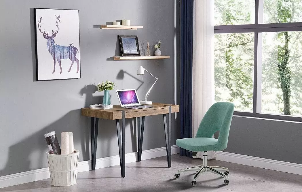 Стол письменный Project, орех/черный - фото 6