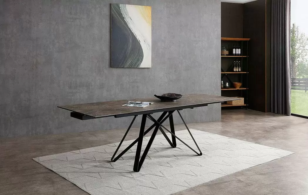 Стол раскладной Butterfly 160-240, темная керамика - фото 4