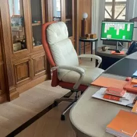 Кресло Level, кремовый/оранжевый
