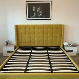 Кровать с подъемным механизмом Vivien 180x200, желтый