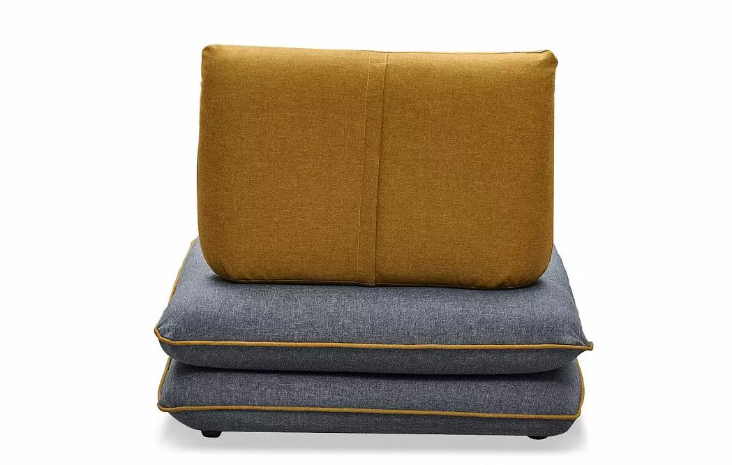 Кресло-кровать Justin-1, темно-серый/желтый - фото 9
