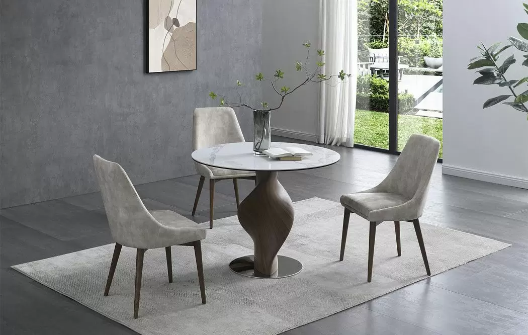 Стол Niagara 100, белая керамика/орех - фото 2