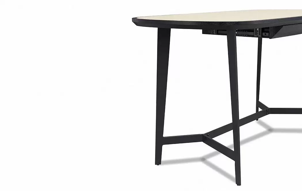 Стол письменный Bernard (140), кремовый/черный - фото 7