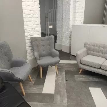 Кресло Hygge, серый/натуральный