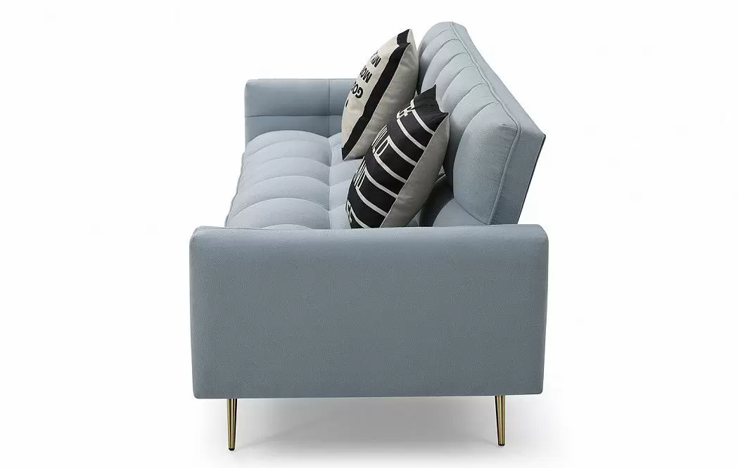 Диван-кровать Madrid, голубой/золотые ножки - фото 10