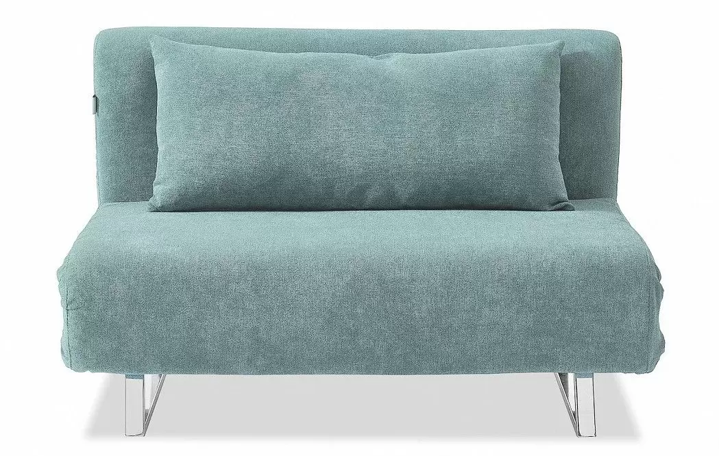 Диван-кровать Rosy 2-х местный, бирюзовый/хром - фото 4