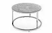 Набор из 2-х столов журнальных Nocturne, серая керамика/серебро