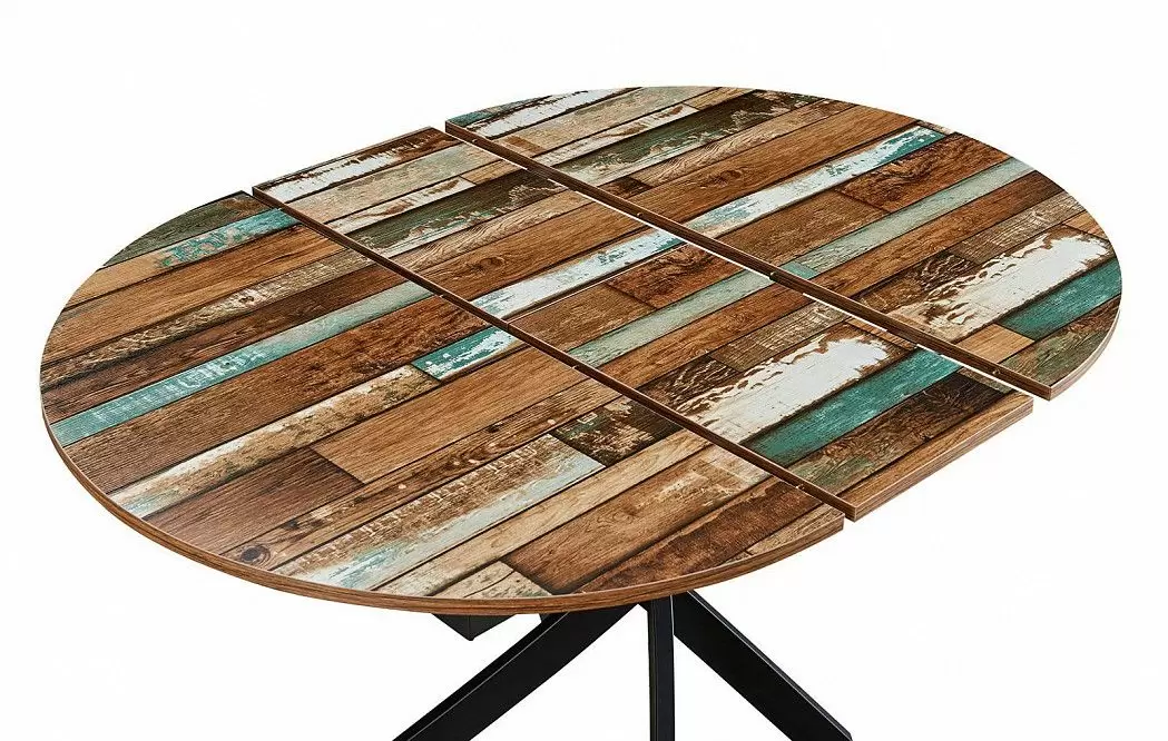 Стол раскладной Charly 100-129, мультиколор/черный - фото 14