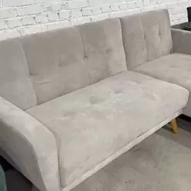 Диван-кровать Christy угловой (левый), серо-бежевый цвет