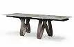Стол раскладной Lido 160-240, серая керамика/орех