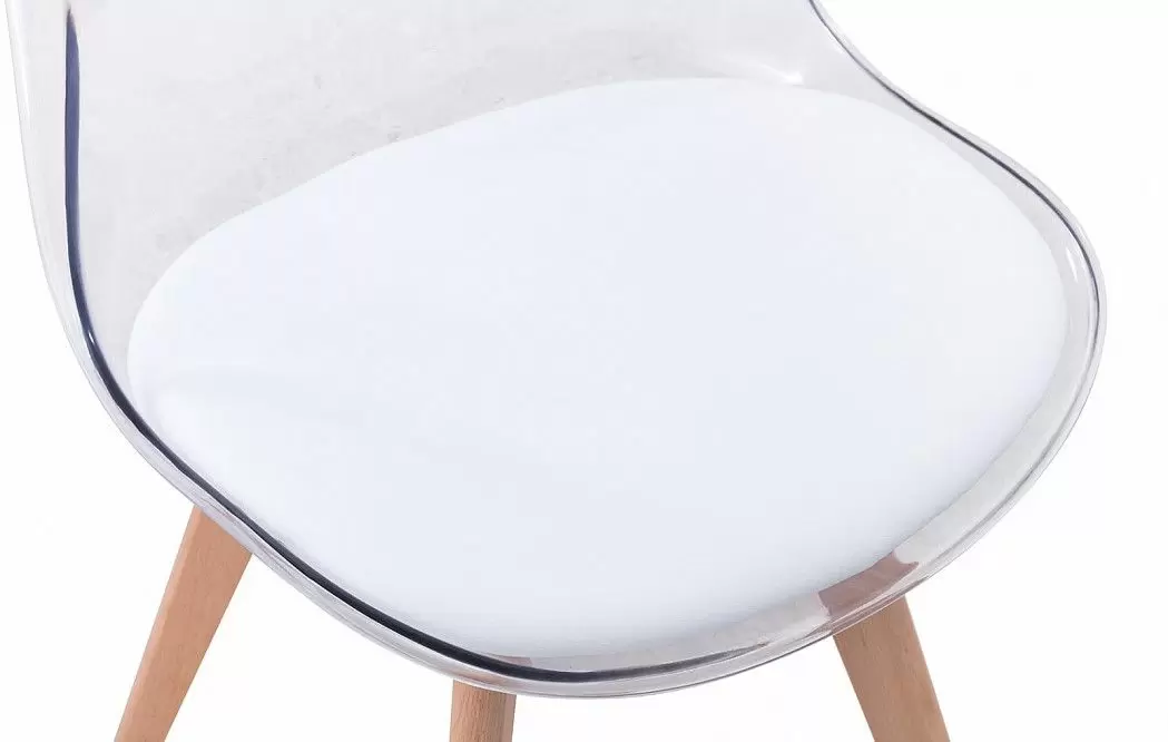 Стул Ulric, прозрачный/белый - фото 7