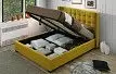 Кровать с подъемным механизмом Vivien 160x200, желтый