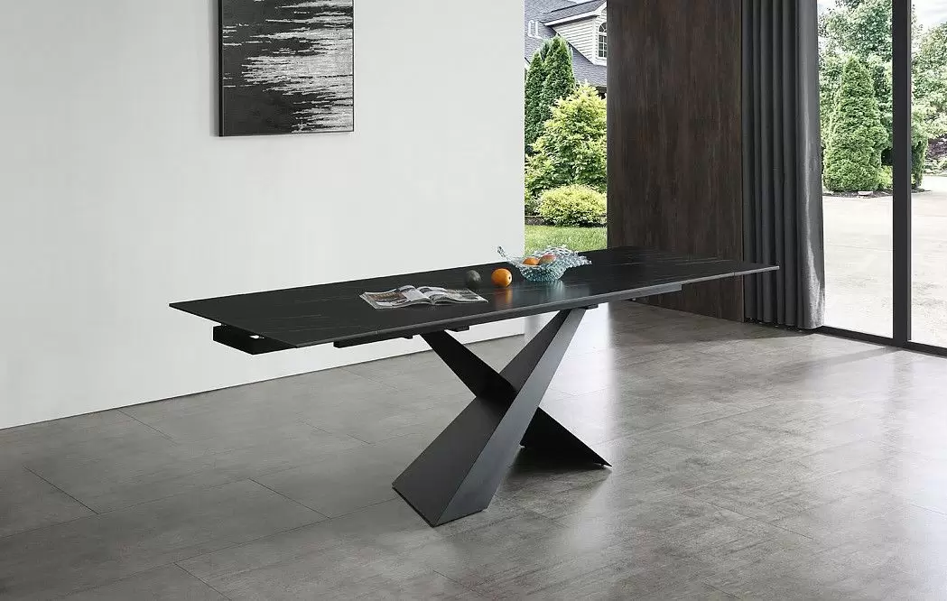Стол раскладной Savoy 180-240, черная керамика - фото 3