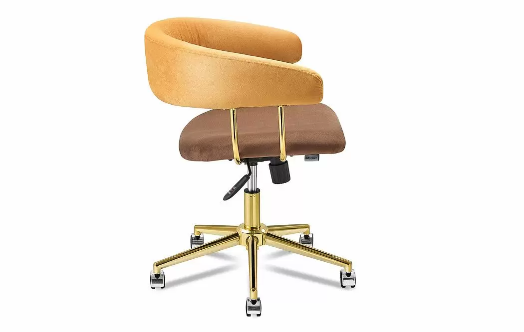 Кресло Oscar, темно-желтый/коричневый/золото - фото 7