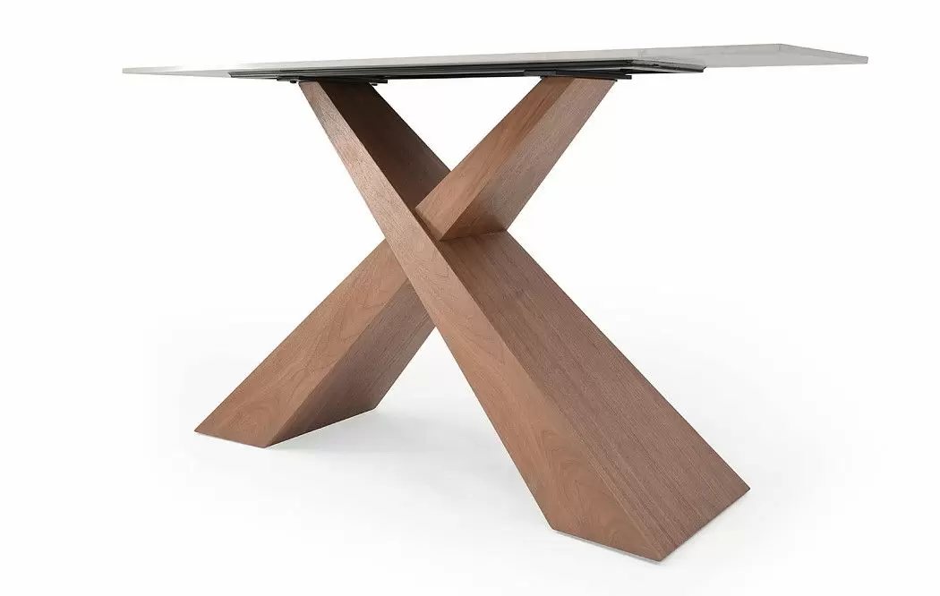 Консоль Fiord (140), серая керамика/орех - фото 6