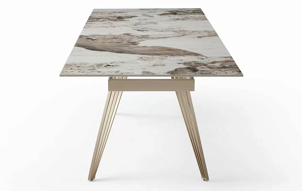 Стол раскладной Parma 180-280, светлая керамика/шампань - фото 13