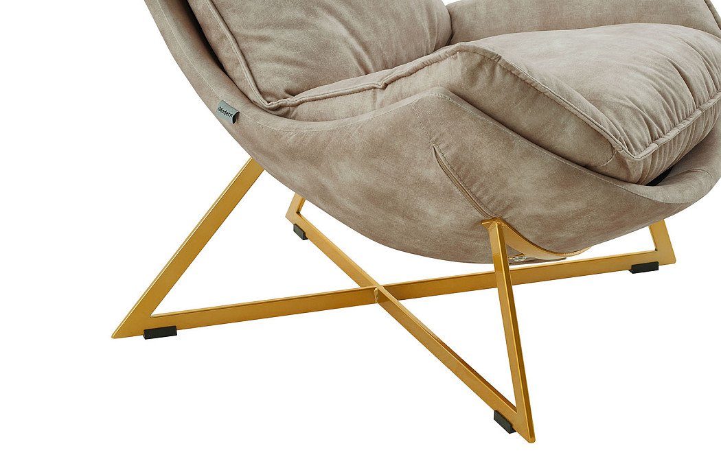 Кресло Jenna, бежевый/золото - фото 5