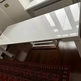 Стол раскладной Claus, белый