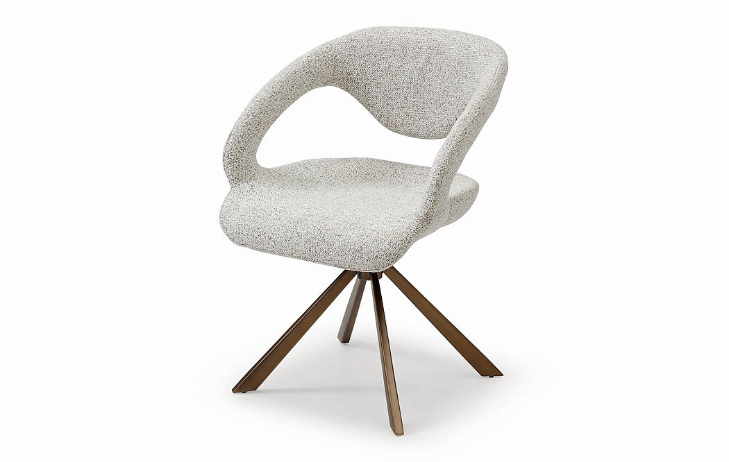 Стул Evelyn, кремовый/бронза - фото 12