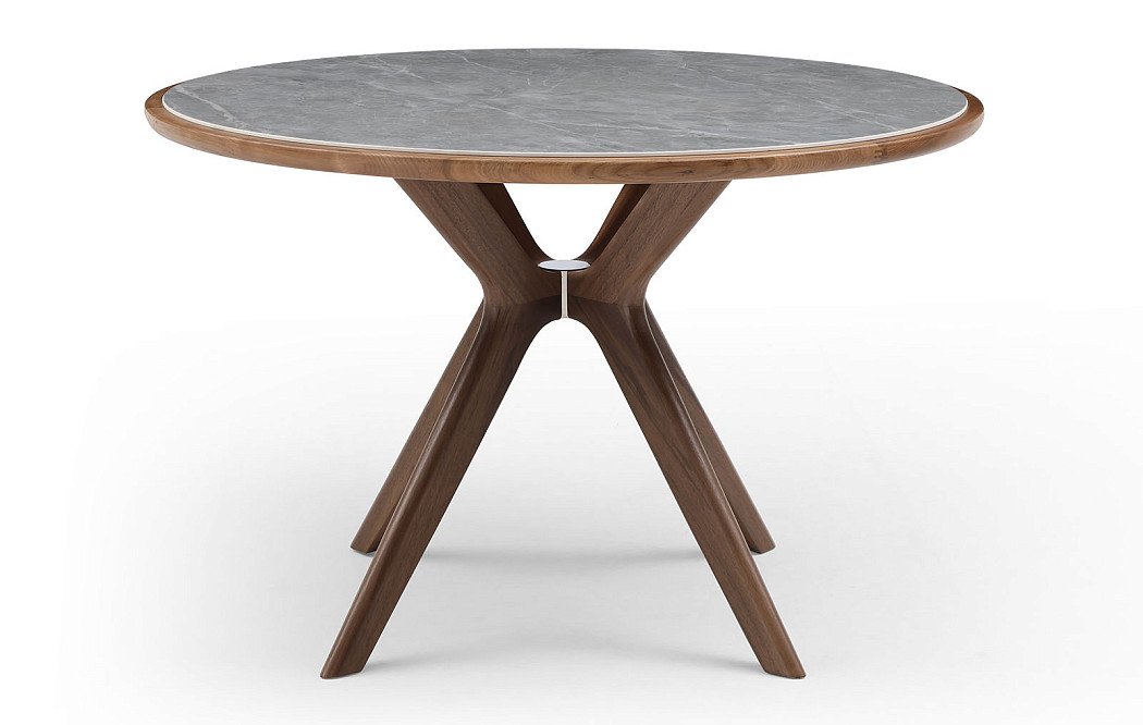 Стол Tango 120, серая керамика/орех - фото 7