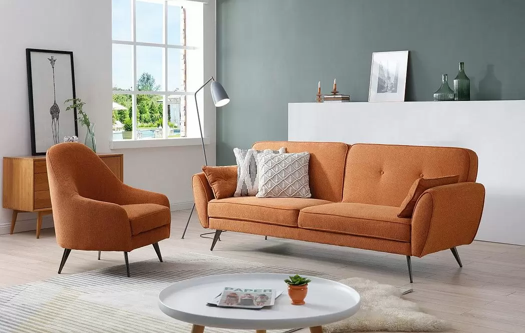 Комплект мягкой мебели Edinburgh & Sandy, терракотовый