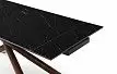Стол раскладной Ravenna 160-220, черная керамика/орех