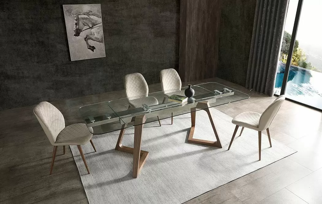 Стол раскладной Eden 140-200, орех - фото 6