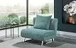 Кресло-кровать Rosy, бирюзовый/хром