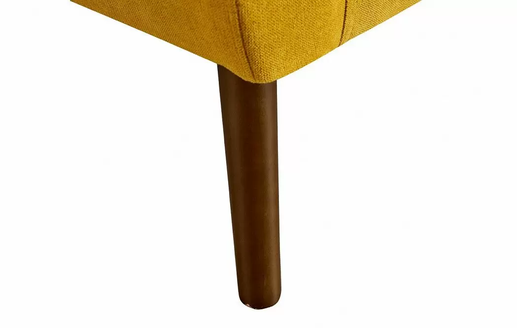 Диван Florence 3-х местный, желтый шафран/орех - фото 6