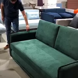 Диван-кровать Arizona 3-х местный, желтый/графит