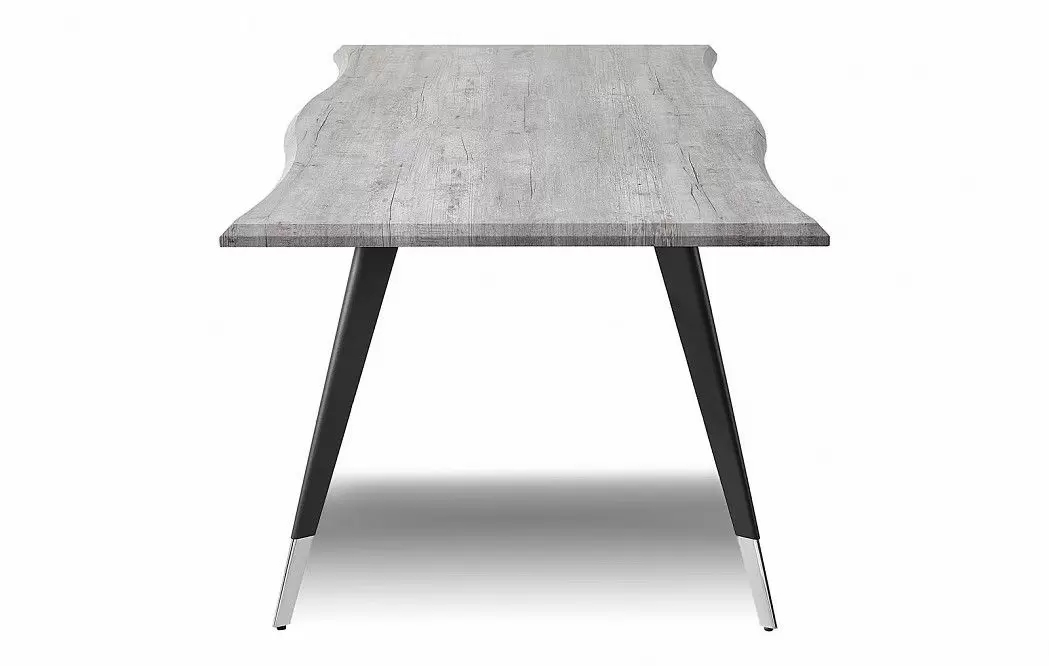 Стол раскладной Dusseldorf 160-200, античный дуб/черный - фото 10