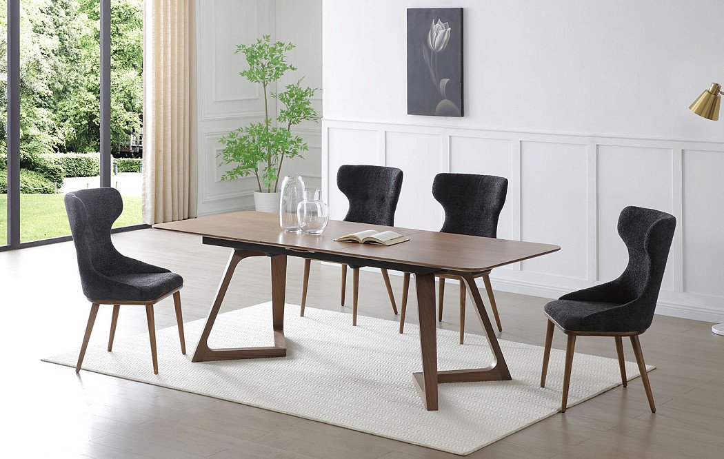 Стул Augusta, графит/орех - фото 2