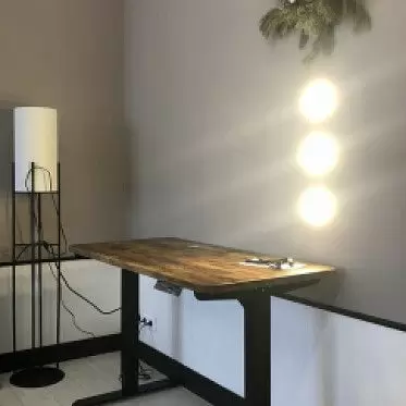 Стол Dallas (120) жженое дерево, регулируемая высота, электропривод