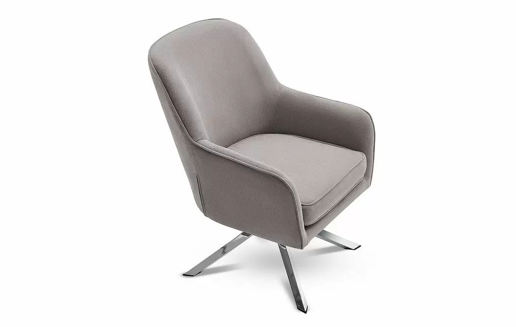 Кресло Molly, серо-бежевый/хром - фото 6