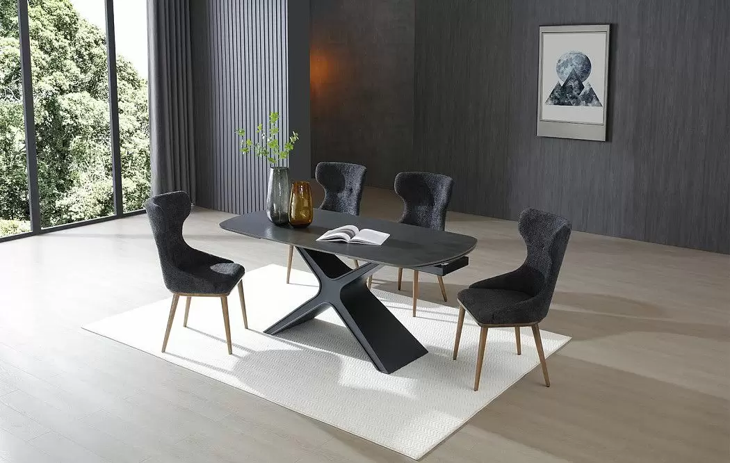 Стол раскладной Charlotta 180-260, черная керамика - фото 7