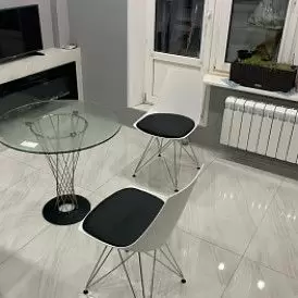 Стол Cyclone Ice (70), стекло/черный