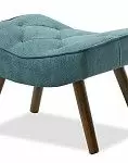 Оттоманка Hygge, темно-бирюзовый/орех