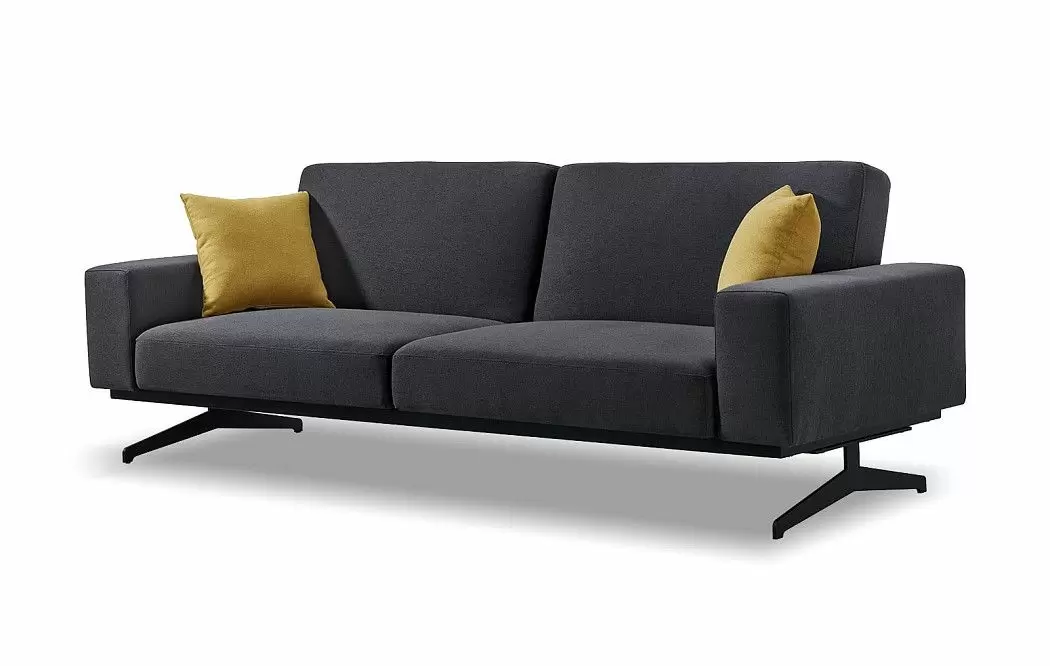 Диван-кровать Soho, графитовый/желтый - фото 4