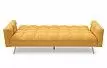 Диван-кровать Madrid, желтый/золотые ножки