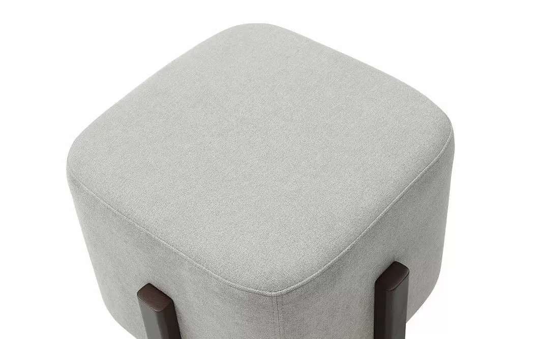 Пуф Emmy (45), серый/орех - фото 4