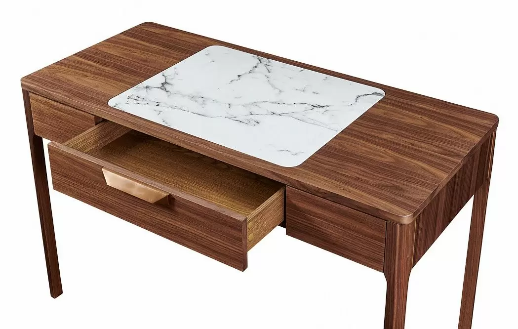 Стол письменный Stanford, орех/мрамор - фото 6