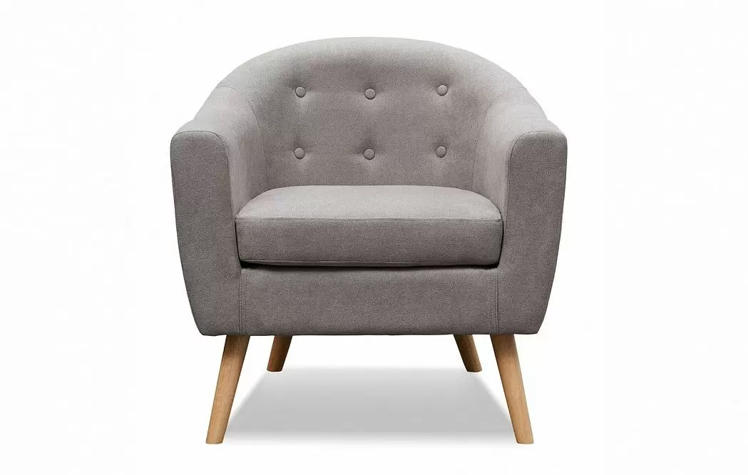 Кресло Florence, серо-бежевый/натуральный - фото 4