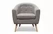 Кресло Florence, серо-бежевый/натуральный