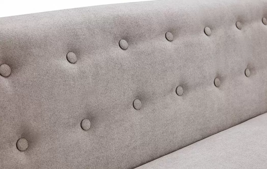 Диван Florence 3-х местный, серо-бежевый/натуральный - фото 4