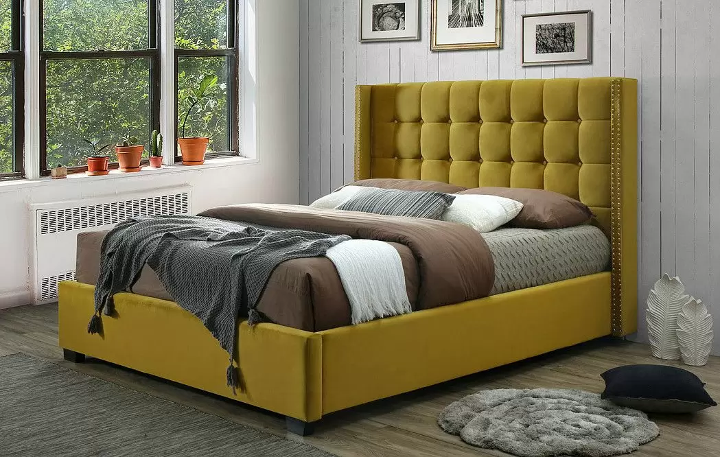 Кровать Vivien 160x200, желтый
