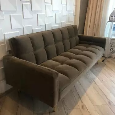 Диван-кровать Madrid, капучино/золотые ножки