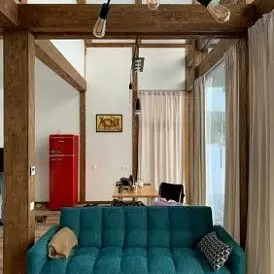 Диван-кровать Madrid, желтый/золотые ножки