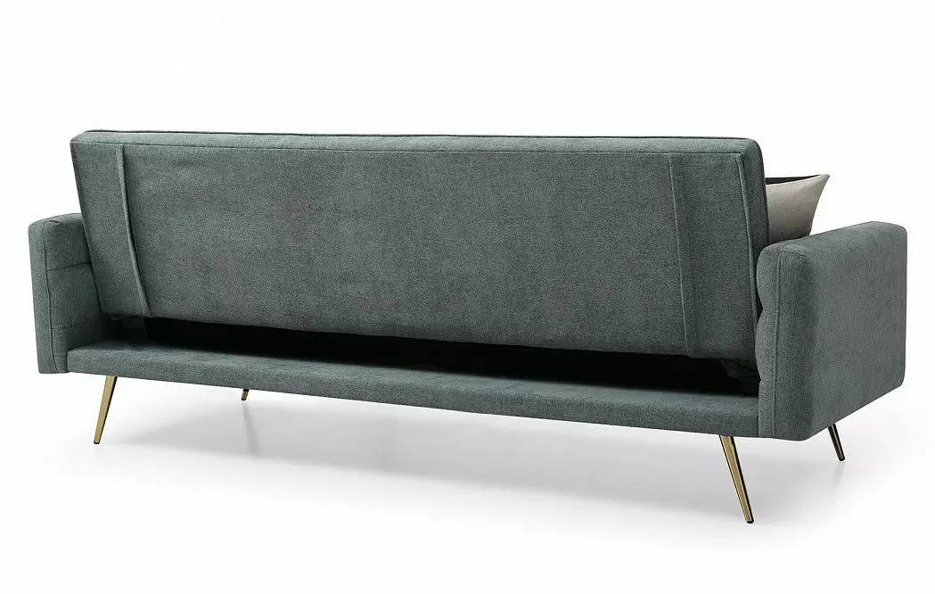 Диван-кровать Madrid, зеленый/золотые ножки - фото 13